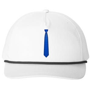 Blue Tie Necktie Funny Dress Graphic Snapback Five-Panel Rope Hat