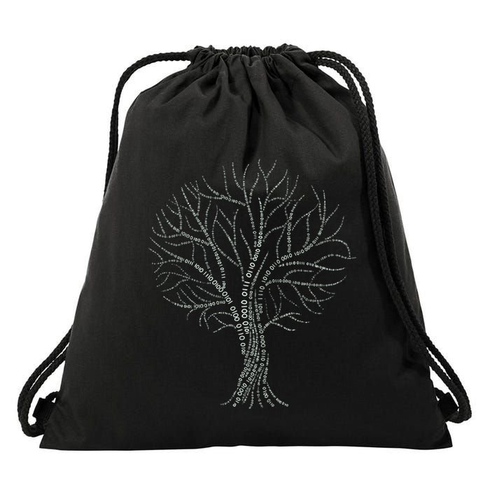 Binary Tree Nerdy Computer Coding Funny Programmer Gift Drawstring Bag