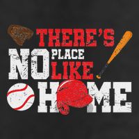 Baseball ThereS No Place Like Home Ball Bat Glove 7 Panel Mesh Trucker Snapback Hat
