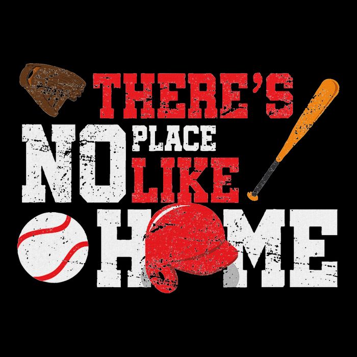 Baseball ThereS No Place Like Home Ball Bat Glove 16 in Basic Backpack