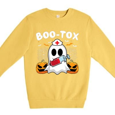 Boo Tox Nurse Injector Halloween Filler Botox Dysport Outfit Premium Crewneck Sweatshirt