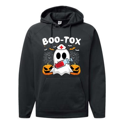 Boo Tox Nurse Injector Halloween Filler Botox Dysport Outfit Performance Fleece Hoodie