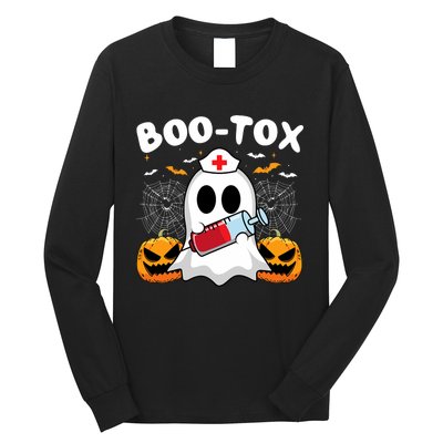 Boo Tox Nurse Injector Halloween Filler Botox Dysport Outfit Long Sleeve Shirt