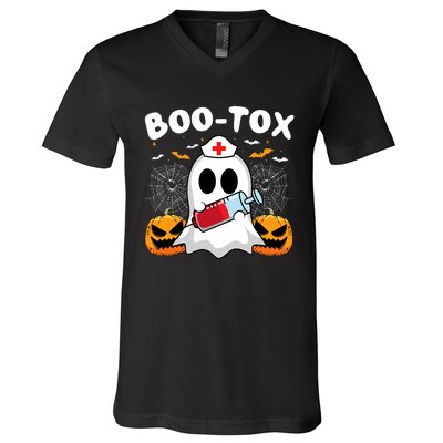 Boo Tox Nurse Injector Halloween Filler Botox Dysport Outfit V-Neck T-Shirt