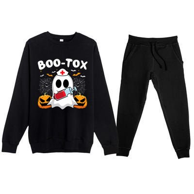 Boo Tox Nurse Injector Halloween Filler Botox Dysport Outfit Premium Crewneck Sweatsuit Set