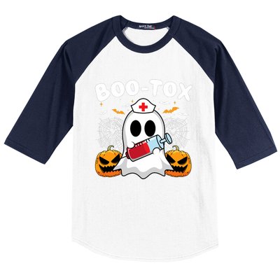 Boo Tox Nurse Injector Halloween Filler Botox Dysport Outfit Baseball Sleeve Shirt