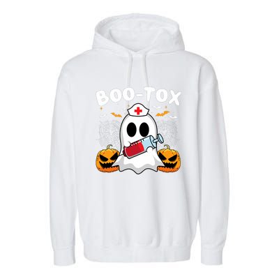 Boo Tox Nurse Injector Halloween Filler Botox Dysport Outfit Garment-Dyed Fleece Hoodie