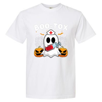 Boo Tox Nurse Injector Halloween Filler Botox Dysport Outfit Garment-Dyed Heavyweight T-Shirt