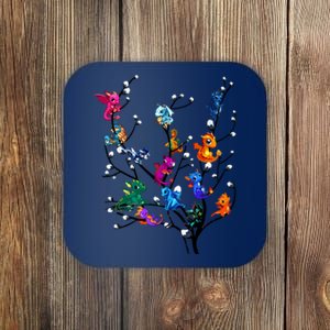 Butterflies Tree Nature Butterfly Lover Lepidopterist Coaster