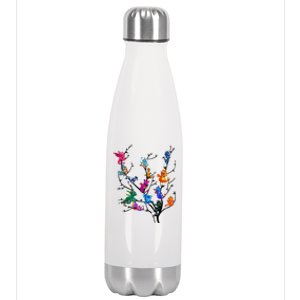 Butterflies Tree Nature Butterfly Lover Lepidopterist Stainless Steel Insulated Water Bottle