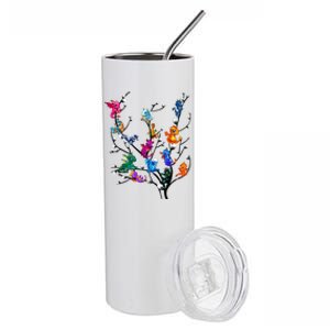 Butterflies Tree Nature Butterfly Lover Lepidopterist Stainless Steel Tumbler