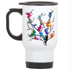 Butterflies Tree Nature Butterfly Lover Lepidopterist Stainless Steel Travel Mug