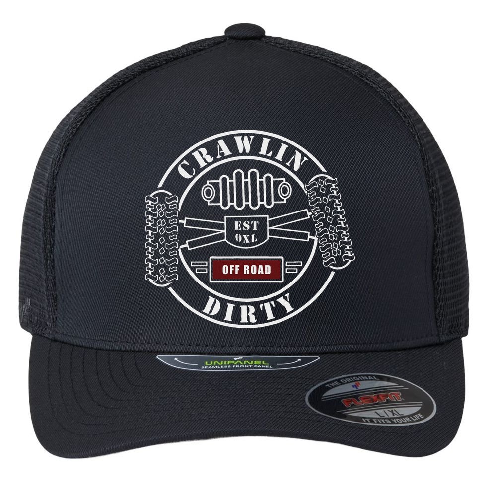 Big Tires Off Road Rc Rock Crawling 4x4 Four Wheel Flexfit Unipanel Trucker Cap