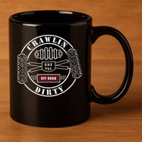 Big Tires Off Road Rc Rock Crawling 4x4 Four Wheel 11oz C Handle Ceramic Mug