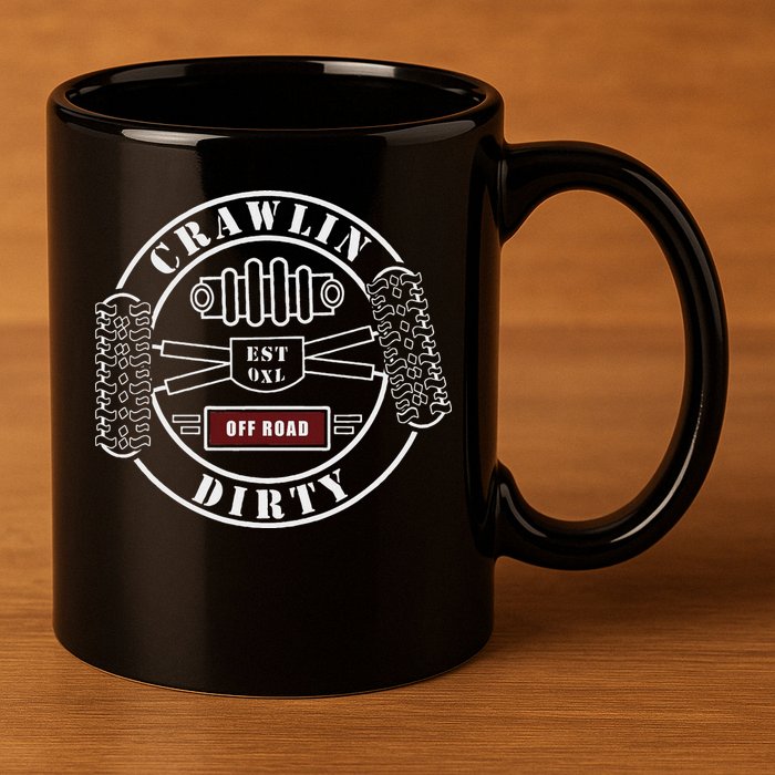 Big Tires Off Road Rc Rock Crawling 4x4 Four Wheel 11oz C Handle Ceramic Mug