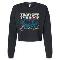 Brandon Tear Off The Roof Merch Lake Totr Cropped Pullover Crew