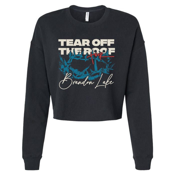 Brandon Tear Off The Roof Merch Lake Totr Cropped Pullover Crew