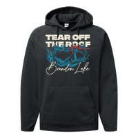 Brandon Tear Off The Roof Merch Lake Totf Performance Fleece Hoodie