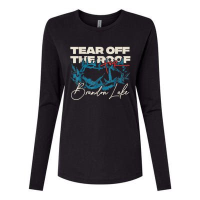 Brandon Tear Off The Roof Merch Lake Totf Womens Cotton Relaxed Long Sleeve T-Shirt