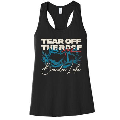 Brandon Tear Off The Roof Merch Lake Totf Women's Racerback Tank