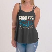 Brandon Tear Off The Roof Merch Lake Totf Women's Strappy Tank