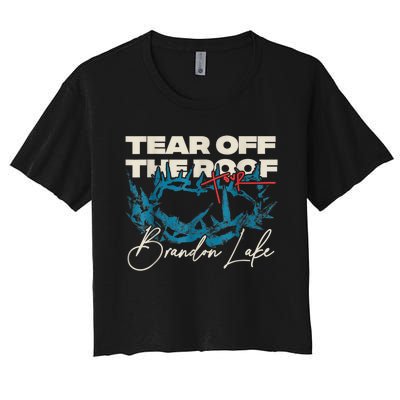 Brandon Tear Off The Roof Merch Lake Totf Women's Crop Top Tee