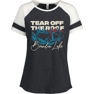 Brandon Tear Off The Roof Merch Lake Totf Enza Ladies Jersey Colorblock Tee