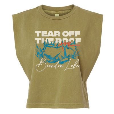 Brandon Tear Off The Roof Merch Lake Totf Garment-Dyed Women's Muscle Tee