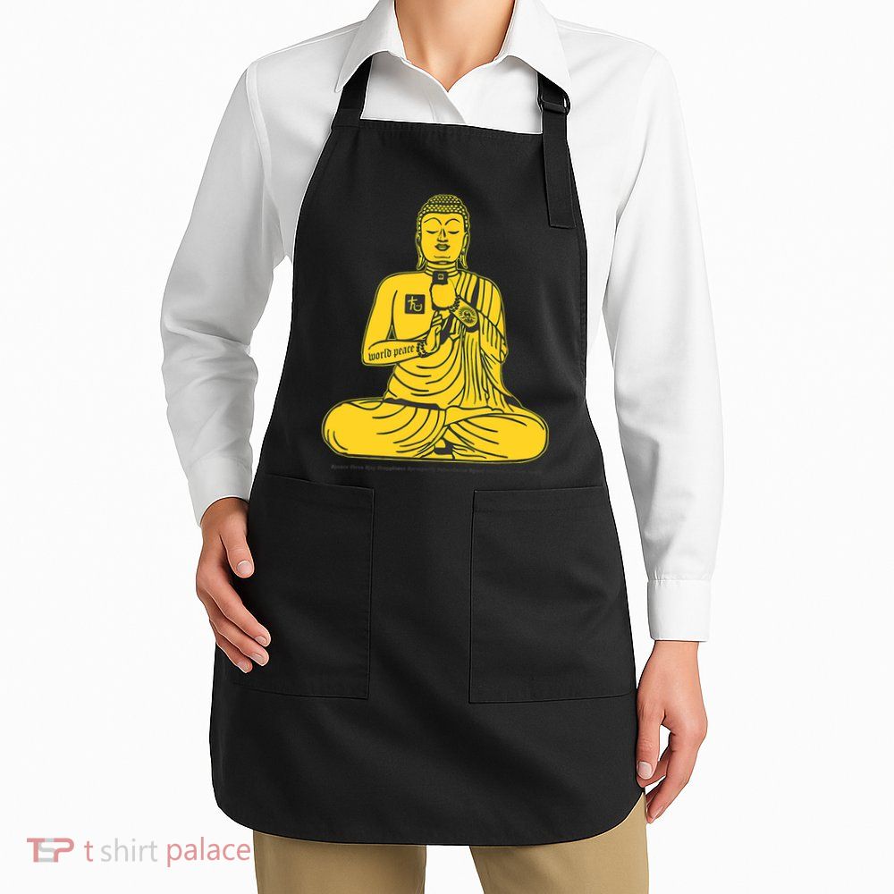 Buddha Texting On Cell Phone Apron