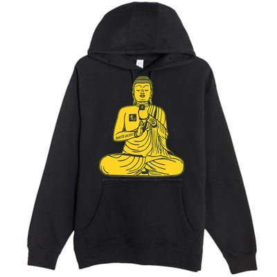 Buddha Texting On Cell Phone Premium Pullover Hoodie