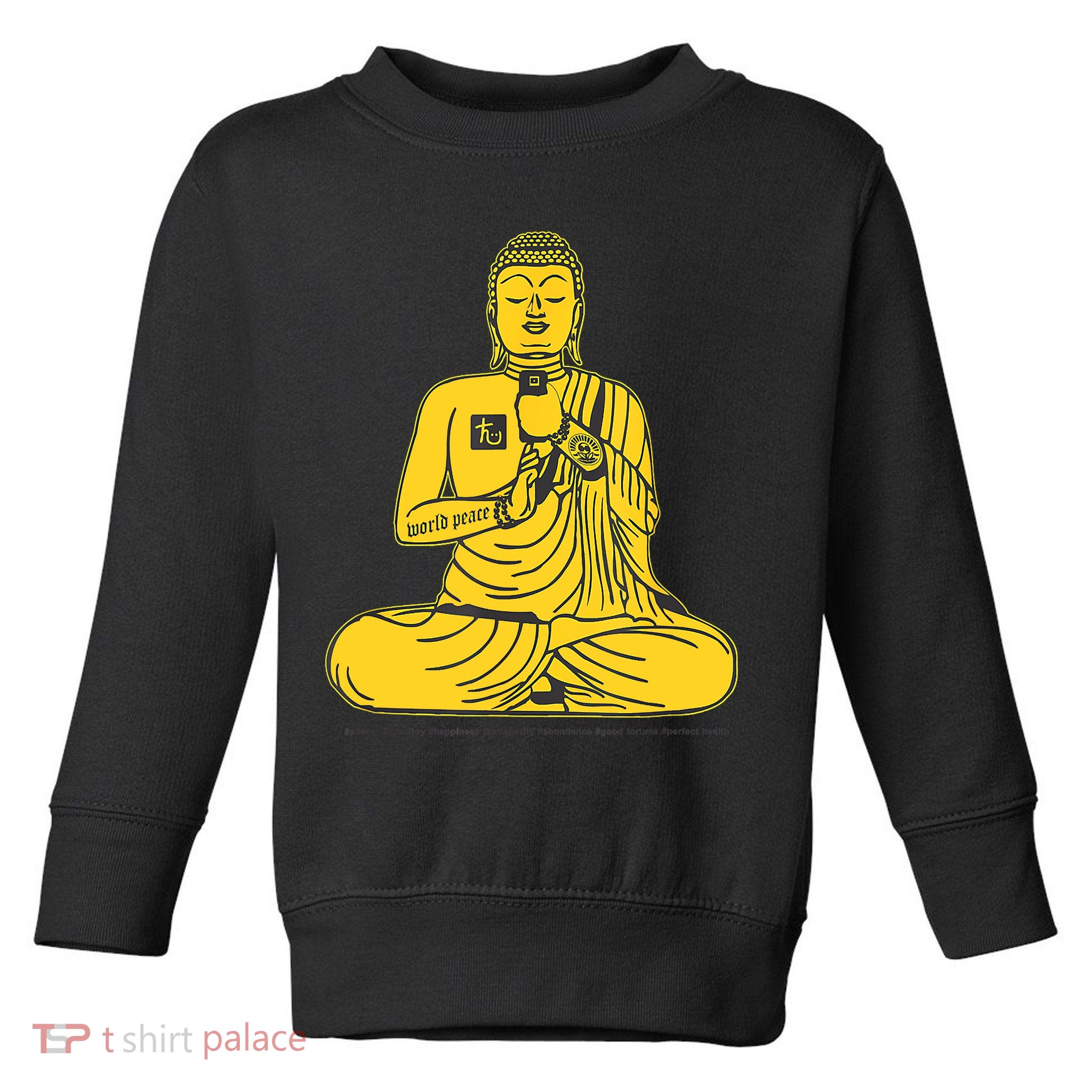 Buddha Texting On Cell Phone Toddler Sweatshirt