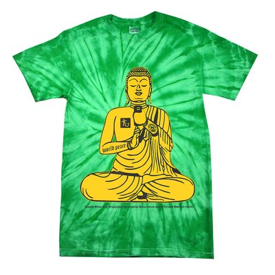 Buddha Texting On Cell Phone Tie-Dye T-Shirt