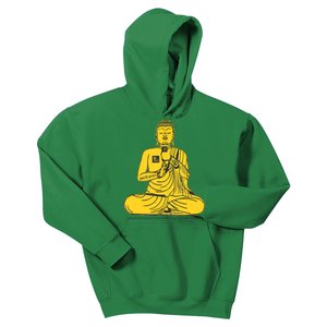 Buddha Texting On Cell Phone Kids Hoodie