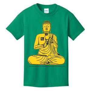 Buddha Texting On Cell Phone Kids T-Shirt