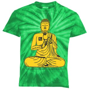 Buddha Texting On Cell Phone Kids Tie-Dye T-Shirt