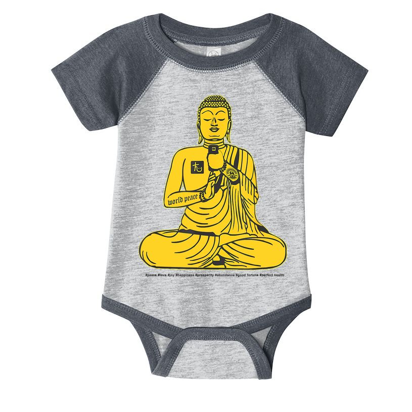 Buddha Texting On Cell Phone Infant Baby Jersey Bodysuit