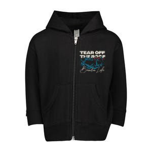 Brandon Tear Off The Roof Merch Lake Totr Toddler Zip Fleece Hoodie