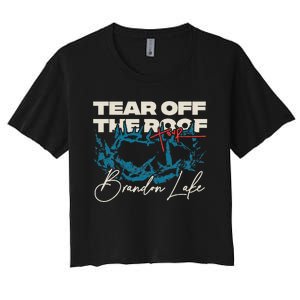 Brandon Tear Off The Roof Merch Lake Totr Women's Crop Top Tee