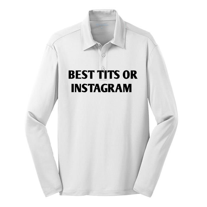 Best Tits On Instagram Silk Touch Performance Long Sleeve Polo