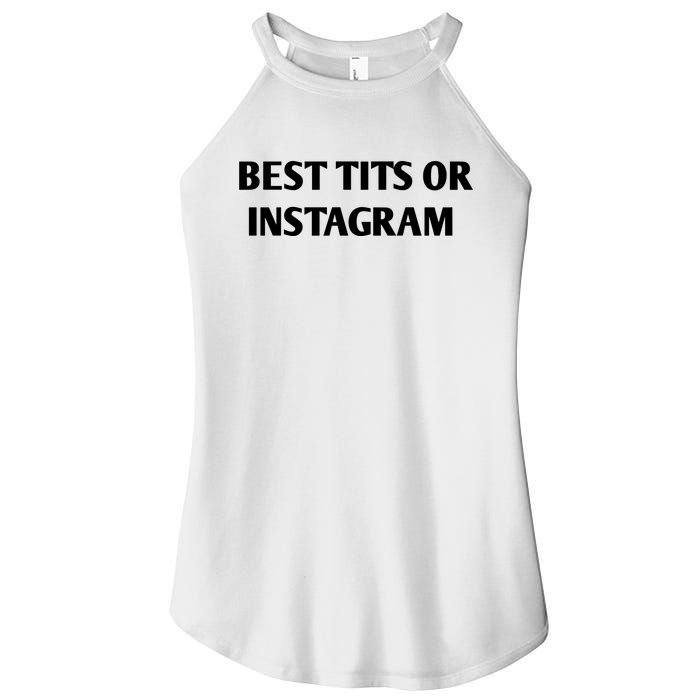 Best Tits On Instagram Women's Perfect Tri Rocker Tank