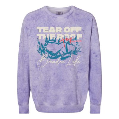 Brandon Tear Off The Roof Merch Lake Totr Colorblast Crewneck Sweatshirt