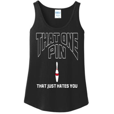 Bowling That One Pin That Just Hates You Funny Bowler Ladies Essential Tank