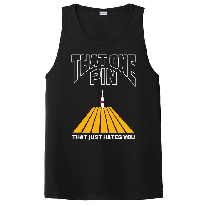 Bowler That One Pin That Just Hates You Funny Bowling PosiCharge Competitor Tank