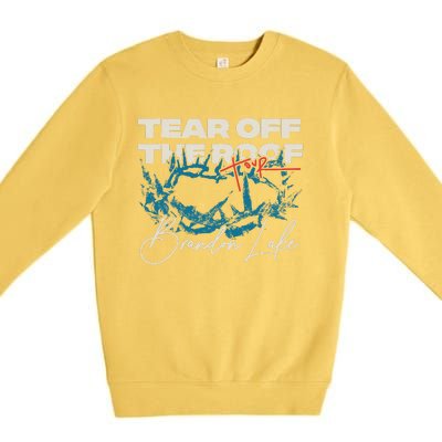 Brandon Tear Off The Roof Merch Lake Totr Premium Crewneck Sweatshirt