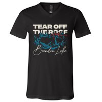 Brandon Tear Off The Roof Merch Lake Totr V-Neck T-Shirt