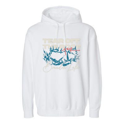 Brandon Tear Off The Roof Merch Lake Totr Garment-Dyed Fleece Hoodie