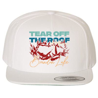 Brandon Tear Off The Roof Merch Lake Totf Wool Snapback Cap