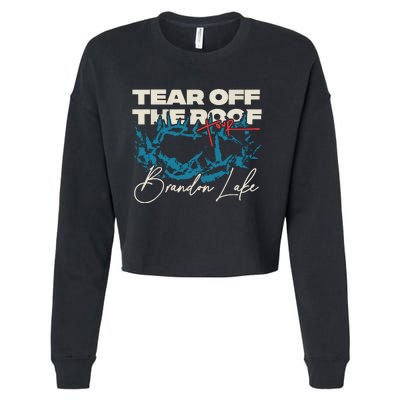 Brandon Tear Off The Roof Merch Lake Totr Cropped Pullover Crew