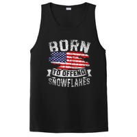 Born To Offend Snowflakes Us Flag Funny American Republican PosiCharge Competitor Tank