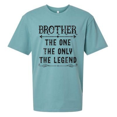 Brother The One The Only The Legend Father's Day Brother Sueded Cloud Jersey T-Shirt